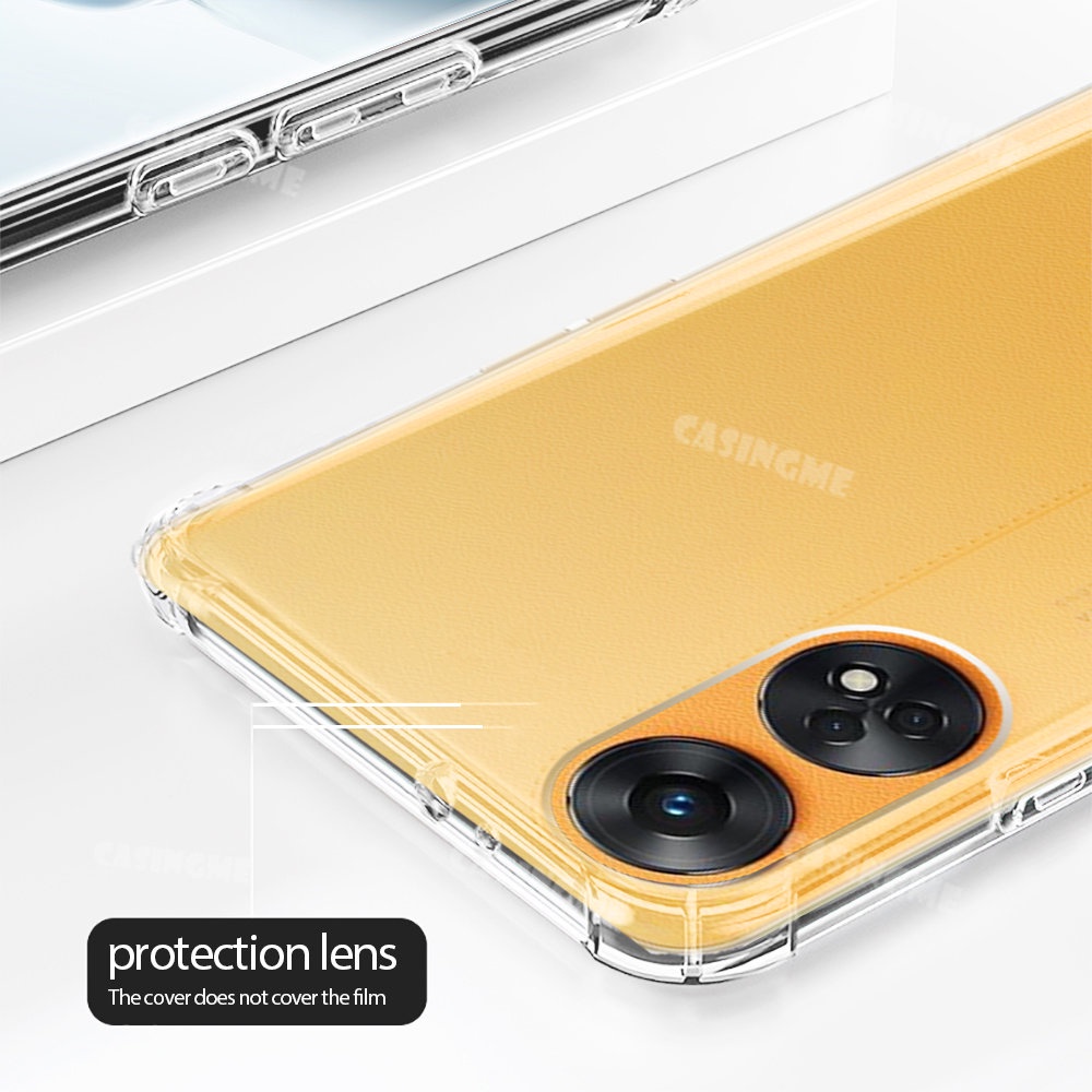Ốp Điện Thoại Silicon Trong Suốt Có Túi Khí Bảo Vệ Camera Cho Oppo Reno8 T 4G 5G Reno 8 T 8Z T8 8T Reno8T Z PRO 4G 5G