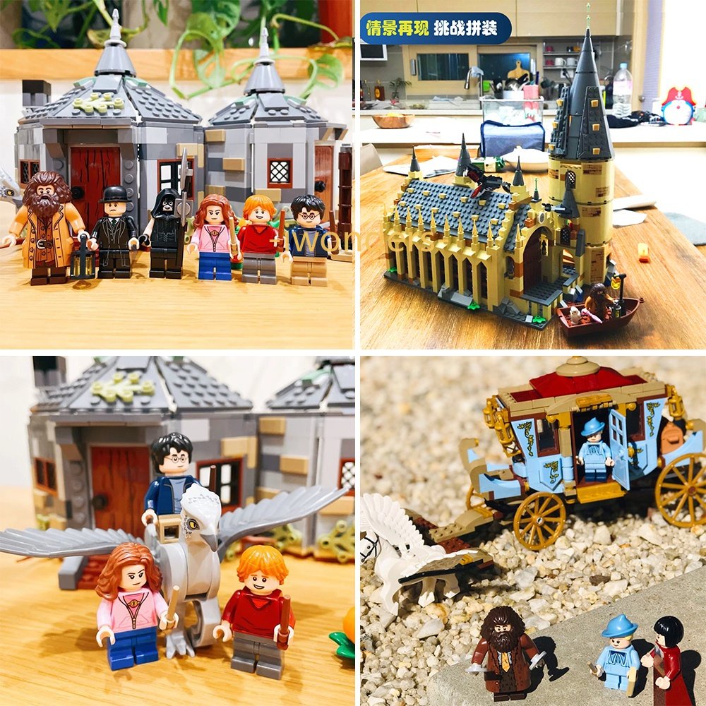 Mô Hình Lắp Ráp Lâu Đài Quidditch Match Knight Trong Harry Potter Kids education toys