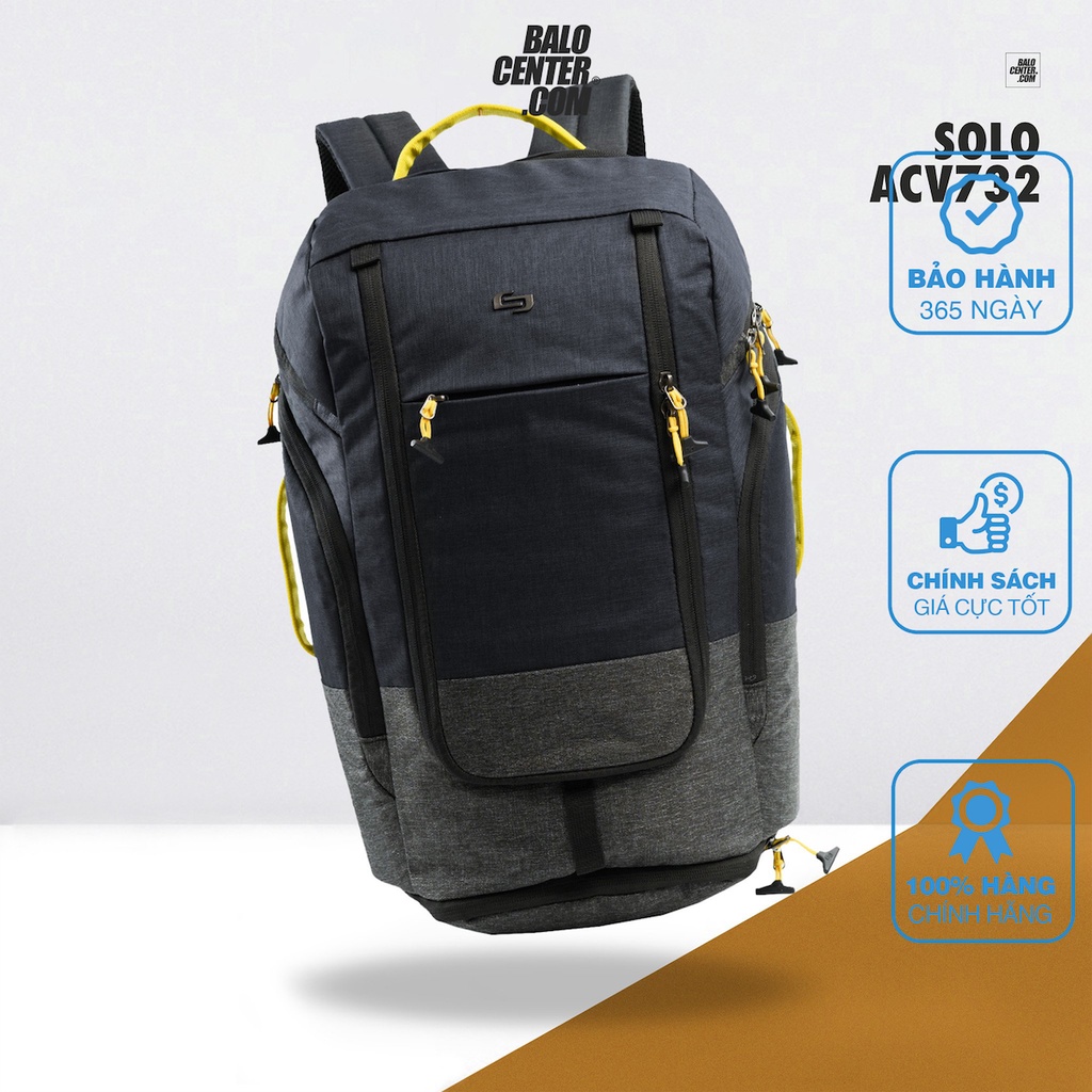 Balo Laptop/ Balo Du Lịch Thể Thao Có Ngăn Đựng Giày, Ngăn Chống Sốc Laptop 17.3” Solo Velocity Max 17.3” (ACV732)
