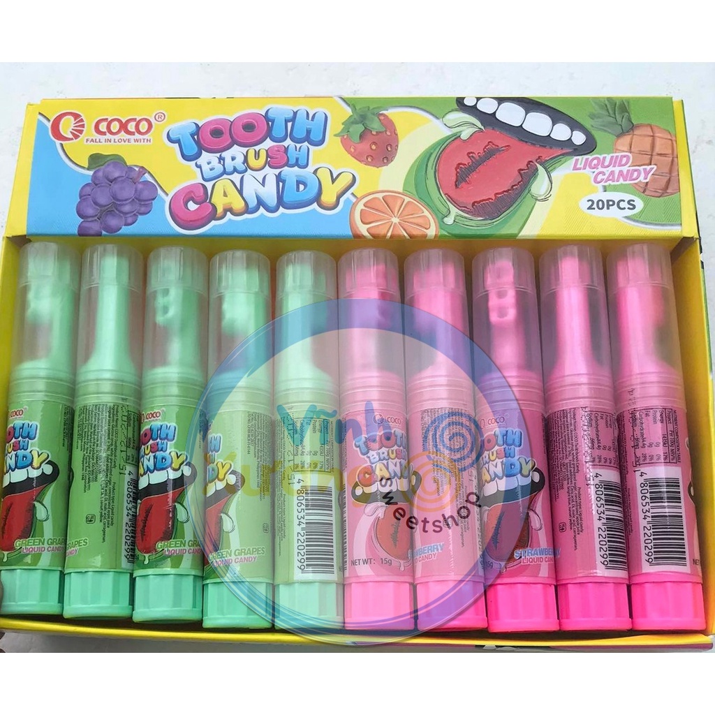 Kẹo dẻo kem đánh răng COCO 20 cây