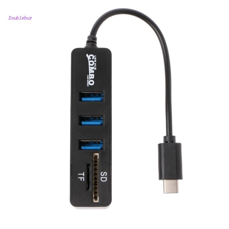 Bộ Chia 3 Cổng USB Type-C 2.0 Đọc Thẻ TF Tốc Độ Cao Cho iMac