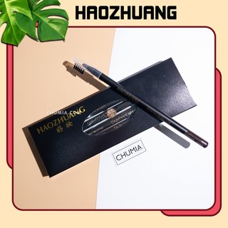 Chì kẻ chân mày HAOZHUANG kẻ lông mày phẩy sợi gẩy sợi xé lâu trôi không trôi bộ trang điểm chính hãng KM chumia