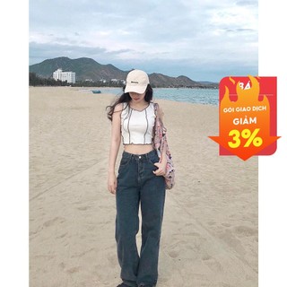 【Gợi ý từ KOL】Áo Croptop Lovito Dáng Ôm Cổ Tròn Trơn Hợp Xu Hướng L03108 (Màu Trắng)