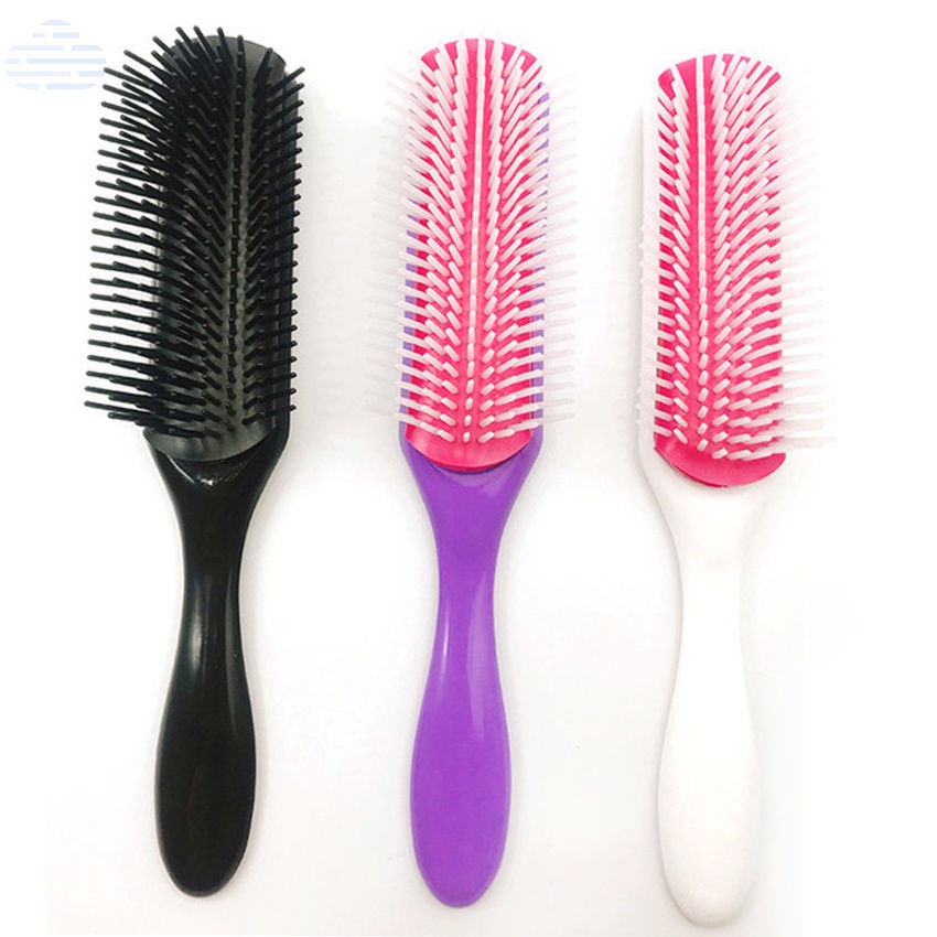 Lược Chải Tóc Xoăn Thẳng 9 Hàng Có Thể Tháo Rời Cho Salon Làm Tóc Tại Nhà