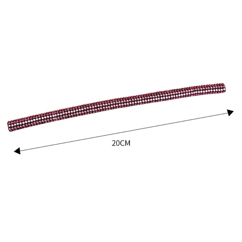 Miếng Dán Trang Trí Xe Hơi Hình Chữ U Đính Đá Lấp Lánh 20cm