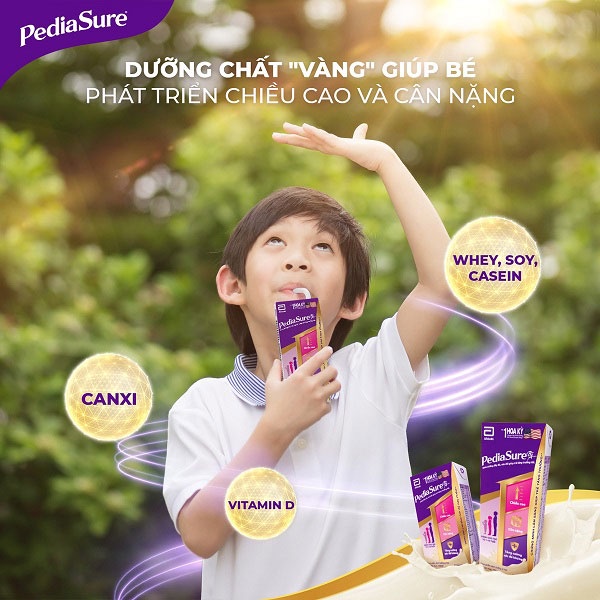 Sữa Pediasure nước pha sẵn hộp 110ml hương Vani cho bé từ 1-10 tuổi