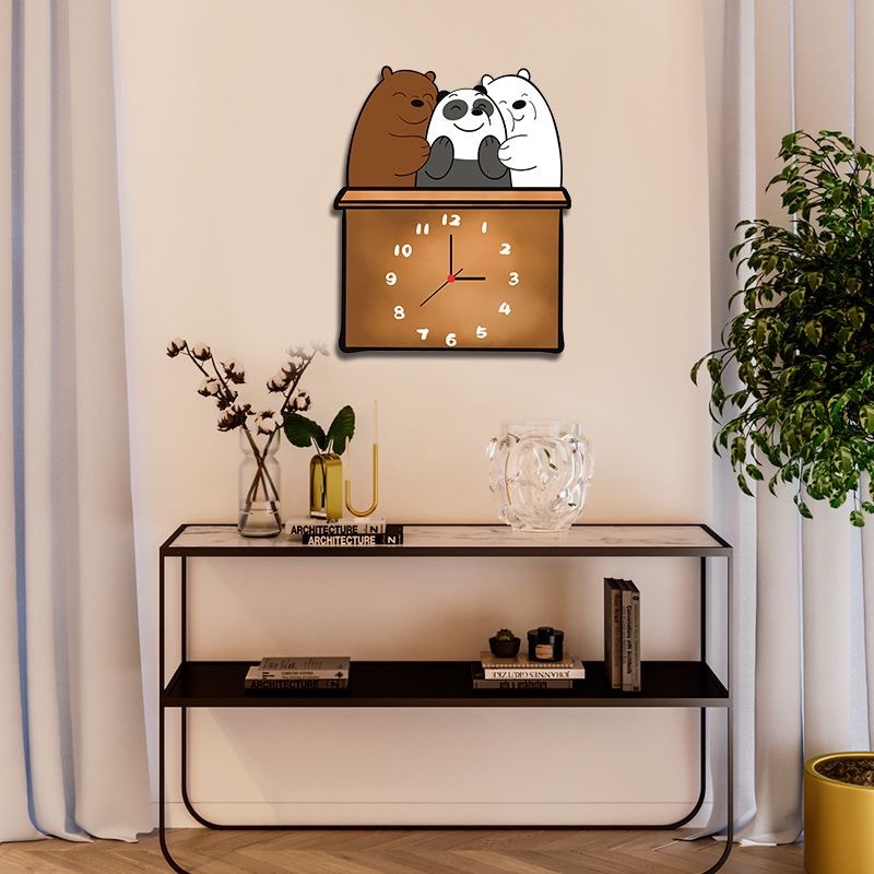 Đồng hồ treo tường hình bông hoa decor