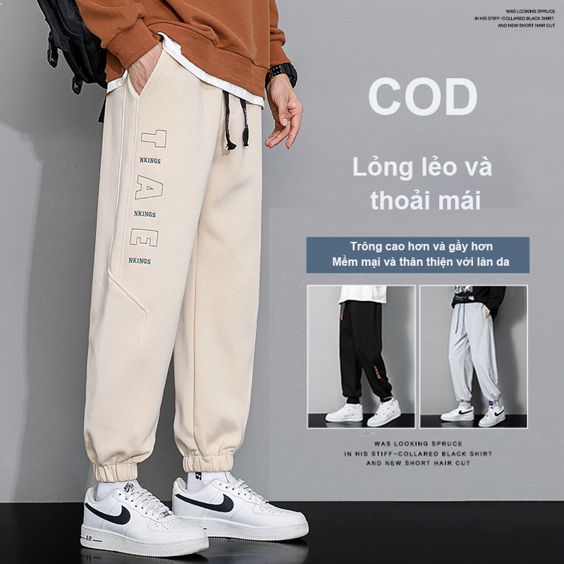 quần âu nam Quần dài Quần Jogger quần yếm phong cách hàn quốc