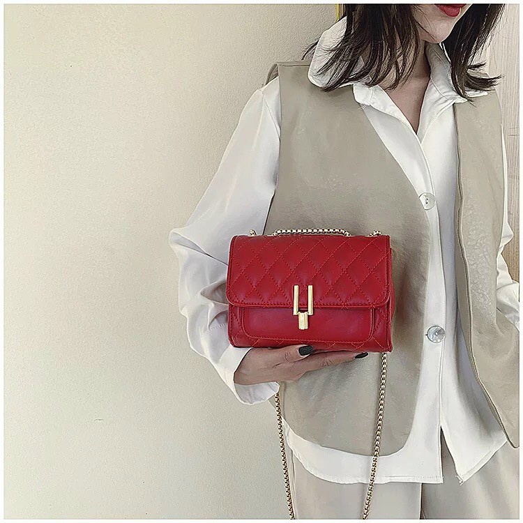 ( HÀNG có sẵn ) Túi đeo chéo mini đựng điện thoại dễ thương phong cách Hàn Quốc dây phối màu độc lạ M22