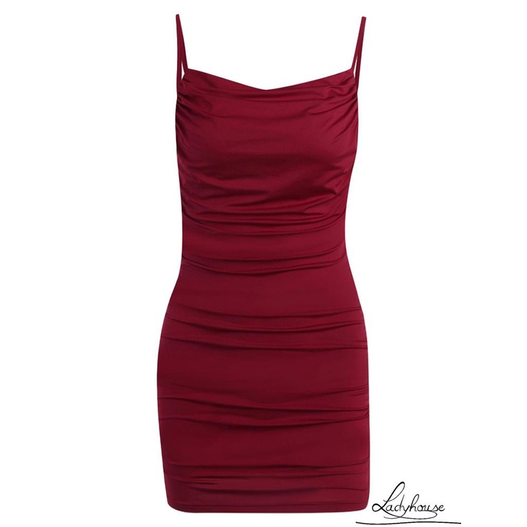 Đầm Hai Dây Hở Lưng Ôm Dáng Gợi Cảm Cho Nữ