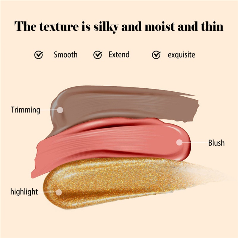 Phấn Má Hồng Dạng Bút Đa Năng Màu Lì Và Ánh Ngọc Trai Kết Hợp Trang Điểm Tự Nhiên timetunnel