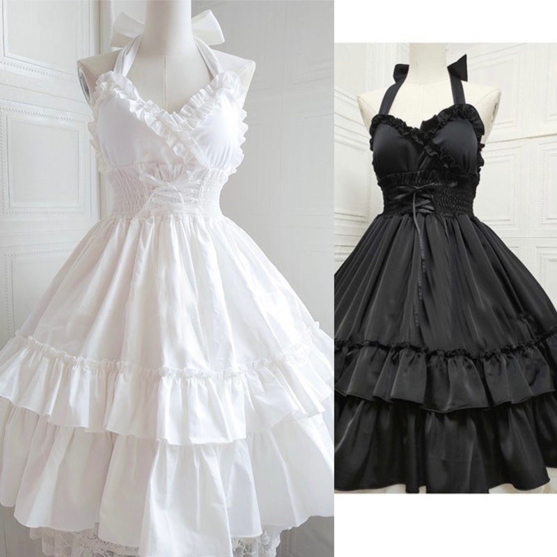 Đầm tiểu thư lolita ,đầm dự tiệc sinh nhật , đầm trắng ,đầm đỏ, đầm đen , váy xanh [ ảnh thật ]
