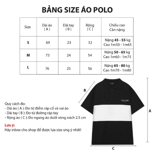Áo Polo Unisex Teelab Special Collection Premium chính hãng