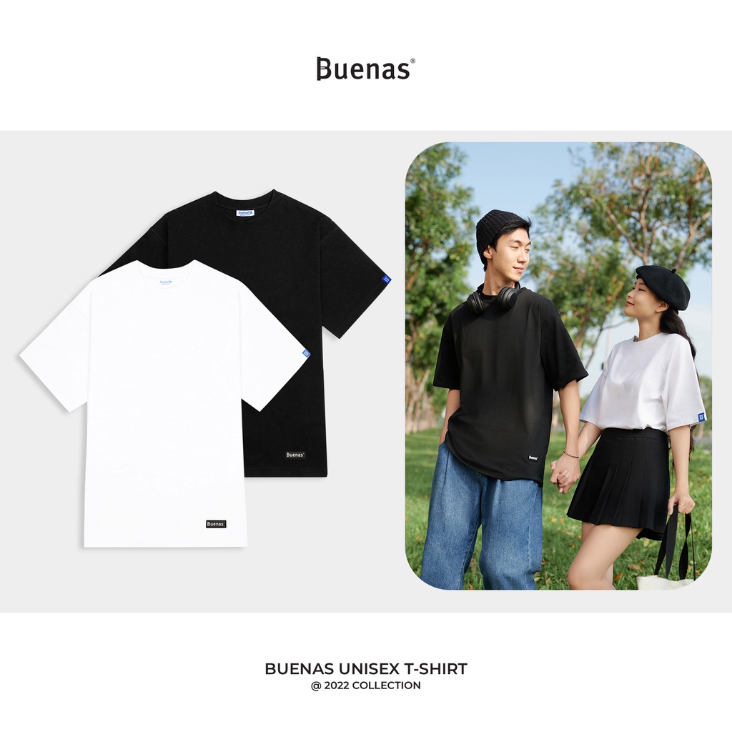 Áo thun nam nữ unisex tay lỡ form oversize BUENAS - BN000