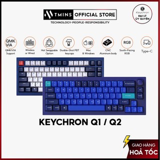 Keychron Q1 v2 ,Q2 - Bàn phím cơ custom QMK 65%,75% (QMK / Gasket Mount / Hotswap / RGB)