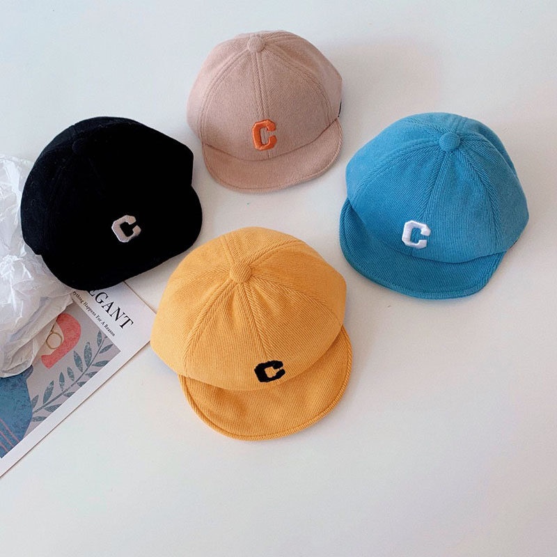 Mũ Lưỡi Trai Dệt Kim Thêu Chữ Có Thể Điều Chỉnh Kích Thước Cho Bé 1-3 Tuổi