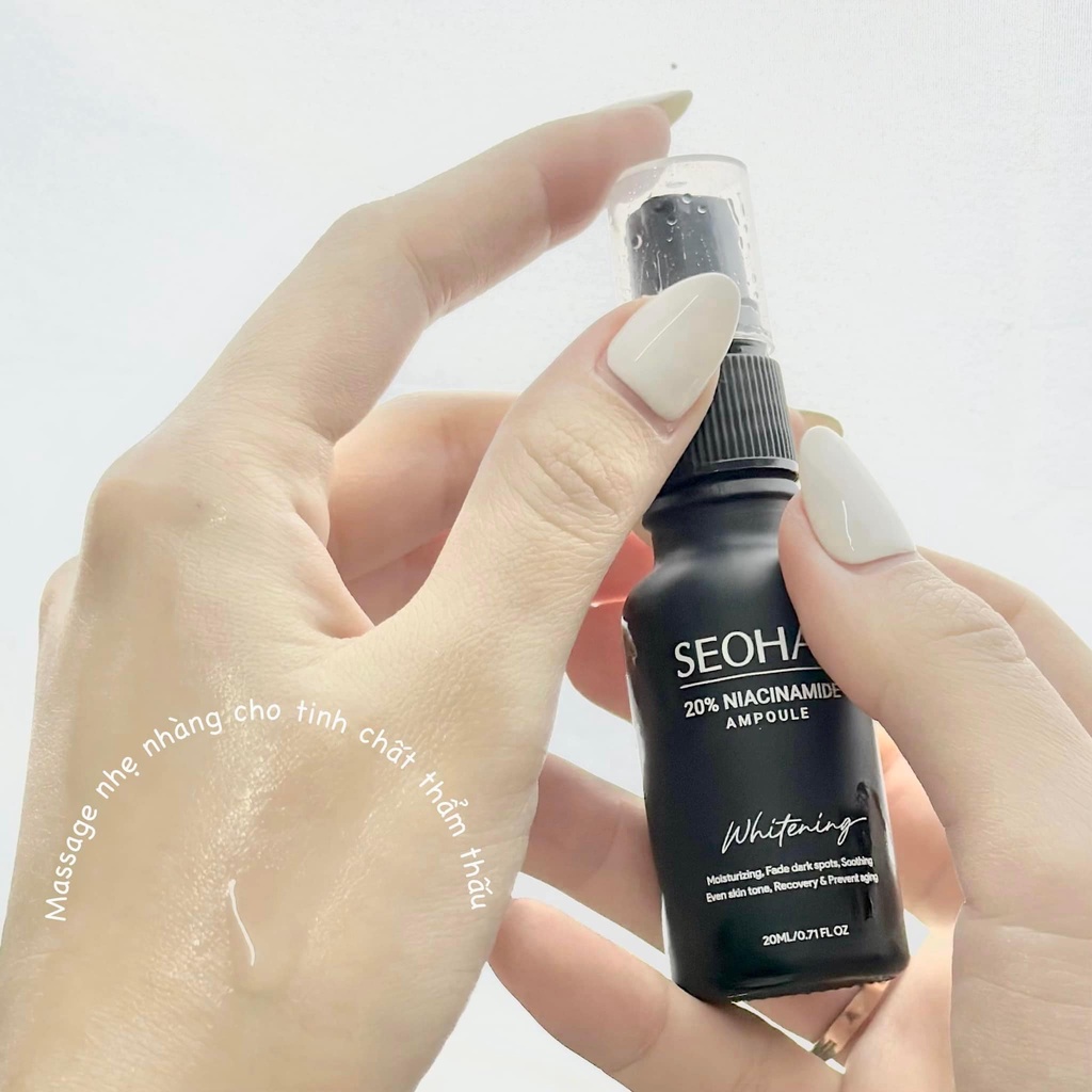 Tinh chất se khít lỗ chân lông và làm trắng da 20% Niacinamide Seohal Ampoule