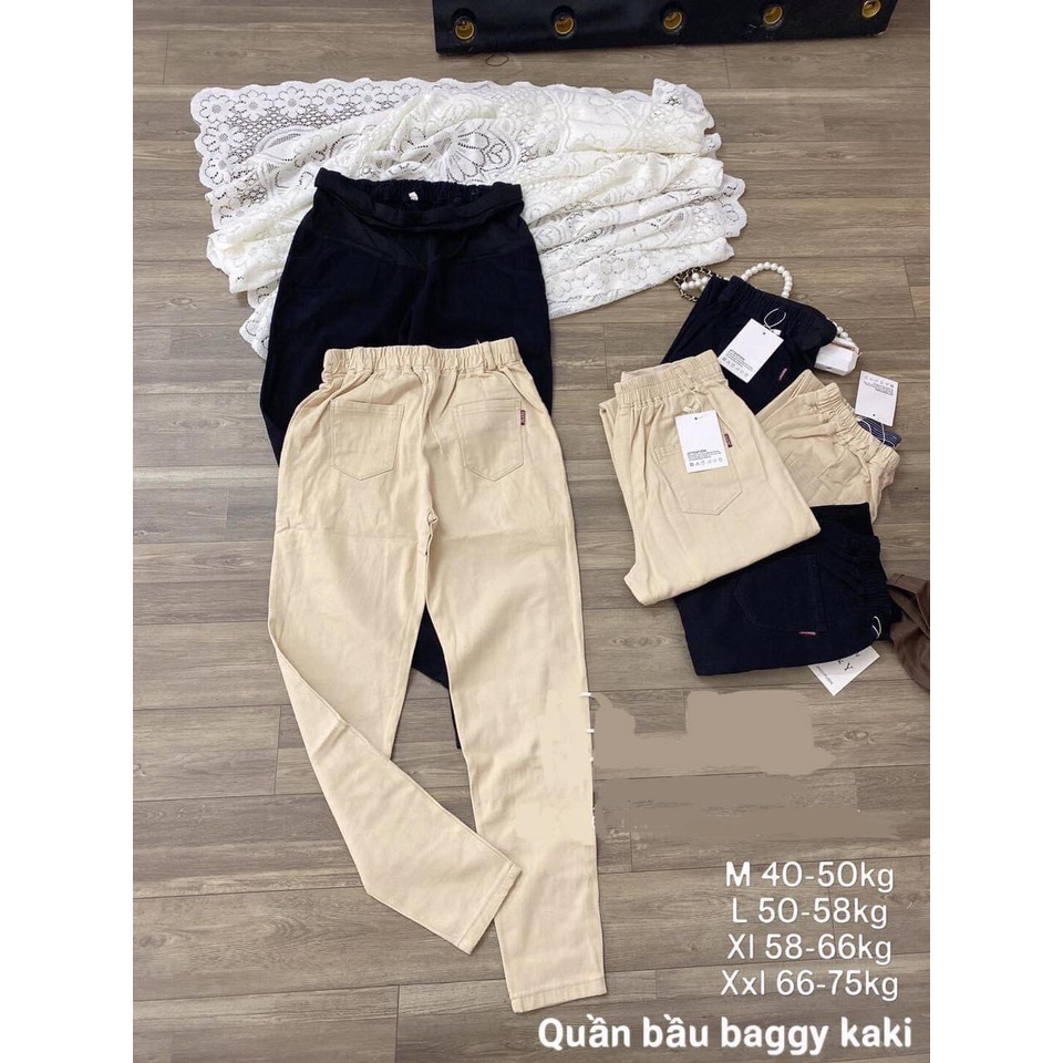 Quần Bầu Công Sơ Dáng Baggy Chất Thô Chéo Có Dãn, Made In VietNam