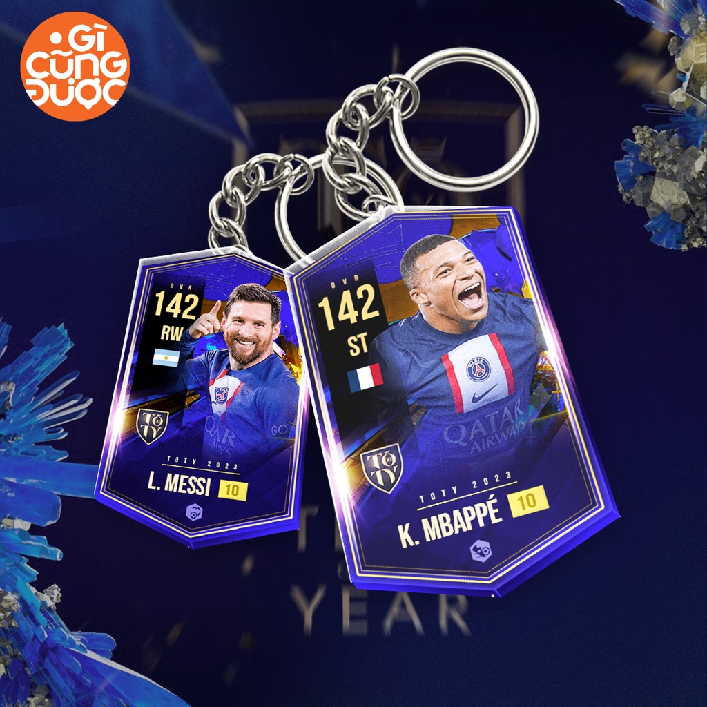 Móc khóa ICON Cầu Thủ TOTY 2023 +10