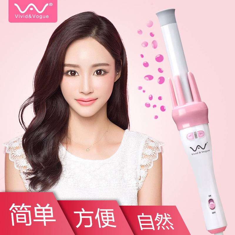 Máy Uốn Tóc Gợn Sóng Tự Động Xoay 360 Chính Hãng - Cây Uốn Tóc Mini Xoăn Xoay 2 Chiều Tích Hợp Uốn Và Duỗi, Nhiệt Độ Ổn