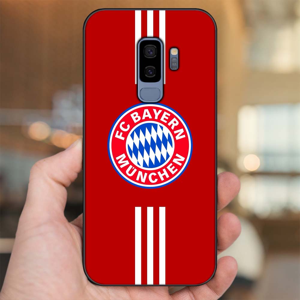 Ốp lưng Samsung S9 Plus viền đen in hình CLB Bóng Đá Bayer Munich