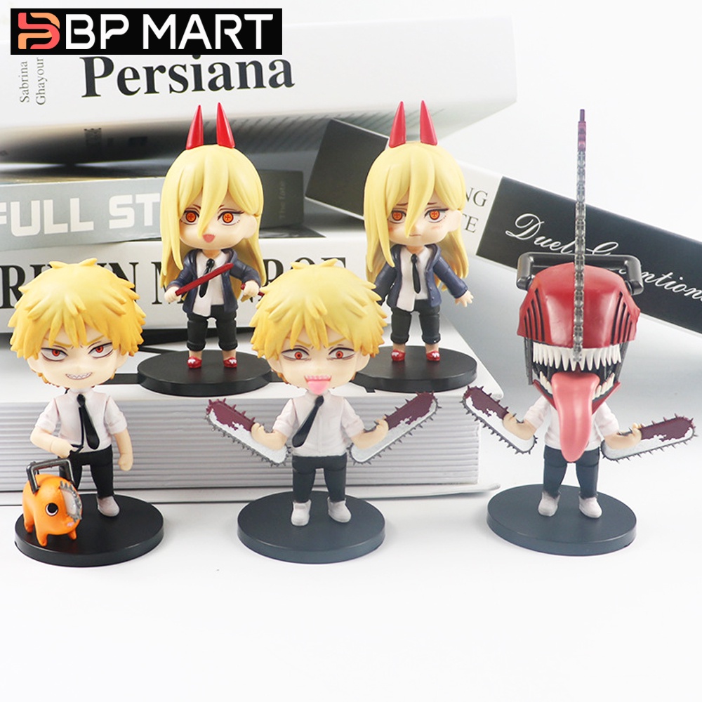 BP MART Mô Hình Nhân Vật Chainsaw Man Pochita Power Times Q Bằng Pvc Mẫu 2022 Mới Dùng Trang Trí Xe Hơi