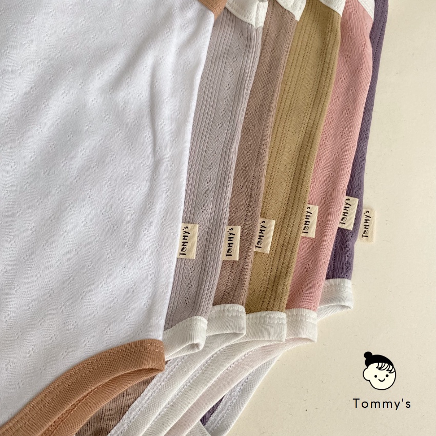 Body hai dây cho bé gái chất liệu thun thông hơi cotton Hàn siêu mềm mát TOMMY HOUSE