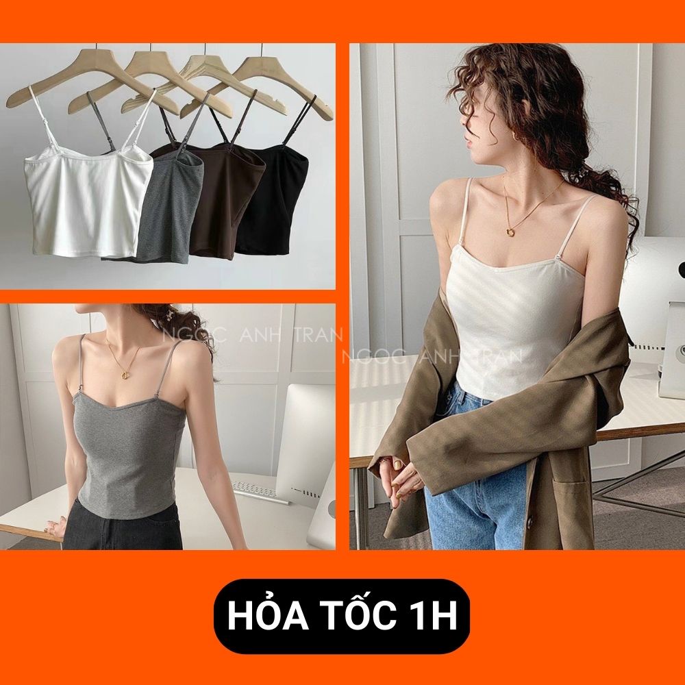 Áo Bra 2s cotton mới dáng cực chất, mẫu siêu hot, mix gì cũng bao đẹp