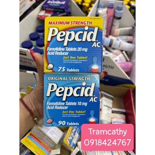Viên uống giảm đầy hơi, ợ nóng Pepcid AC Maximum Strength
