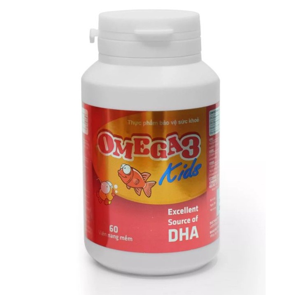 Viên dầu cá cho trẻ em Omega 3 Kids - tăng cường thị lực, phát triển trí não