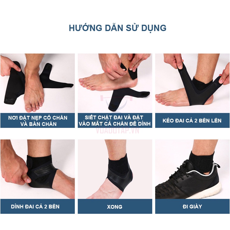 Bảo Vệ Cổ Chân, Đai Cổ Chân, Băng Cuốn Cổ Chân Giúp Bảo Vệ Mắt Cá, Cổ Chân Chính Hãng Aolikes A7130