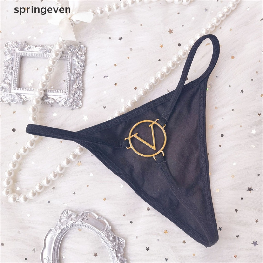 Quần Lót Dây Xích Kim Loại Mỏng Lưng Thấp Không Để Lại Dấu Vết Cho Nữ