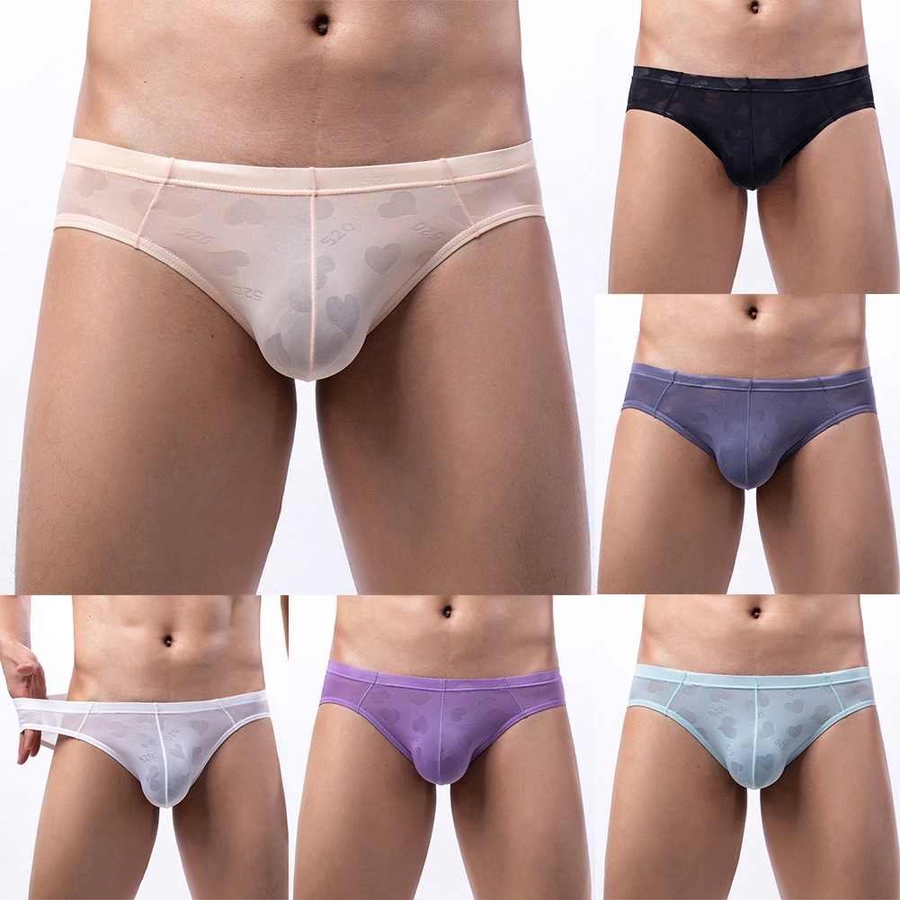 Quần Lót Lụa Lạnh Siêu Mỏng Lưng Thấp Gợi Cảm Cho Nam VN0221