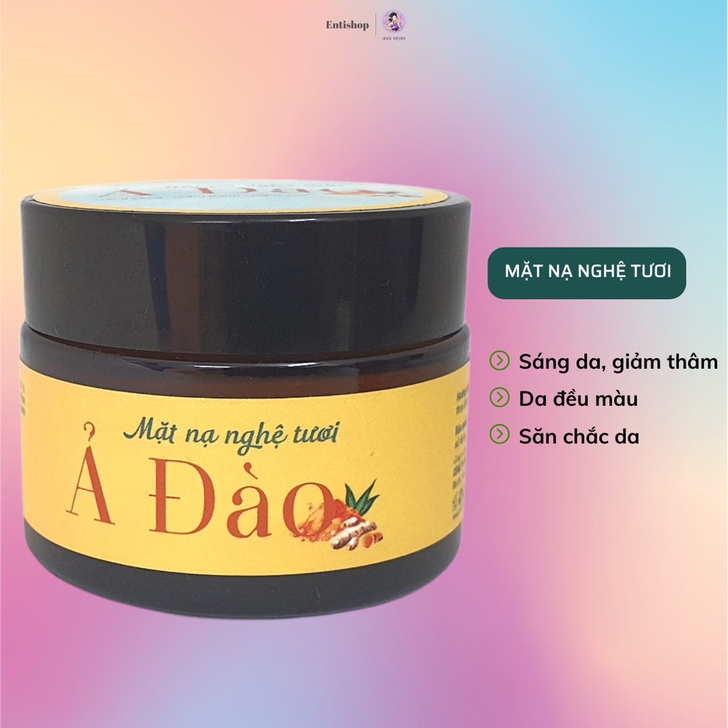 Mặt nạ nghệ Ả đào sáng da, giảm thâm, mờ nám MỘC NHAN 50gr