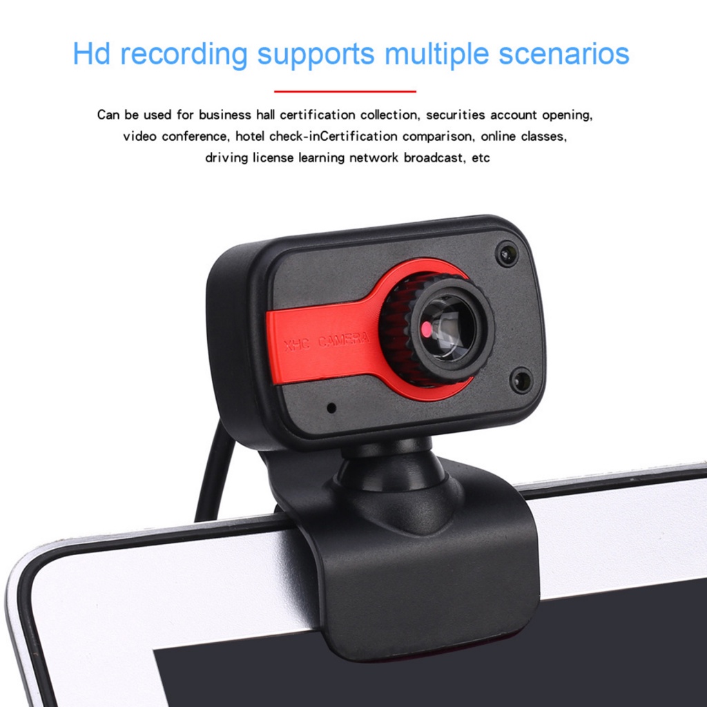 Webcam mini 1080P LENOVO hình hoa hướng dương kèm micro tiện dụng cho máy tính