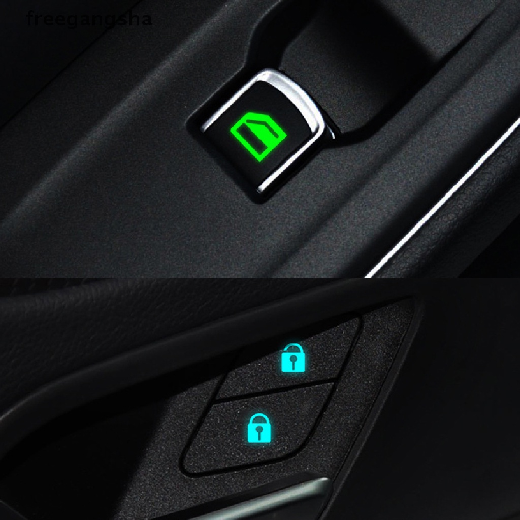 Miếng Dán Công Tắc Điều Khiển Cửa Sổ Xe Hơi Màu Dạ Quang