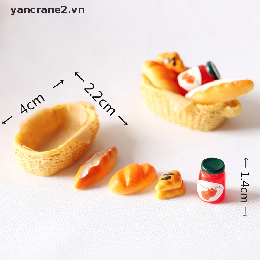 Set 5 Giỏ Bánh Mì Đồ Chơi Trang Trí Nhà Búp Bê yancrane2.vn