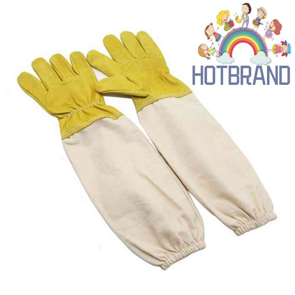 1 Đôi Găng Tay Da Cotton Bảo Vệ Chống Ong Đốt