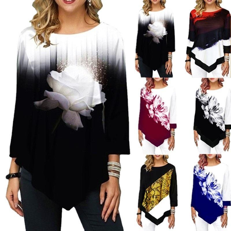 Áo Thun Tay Dài In Hình Thời Trang Xuân Hè 2023 Kích Thước S-5XL Dành Cho Nữ