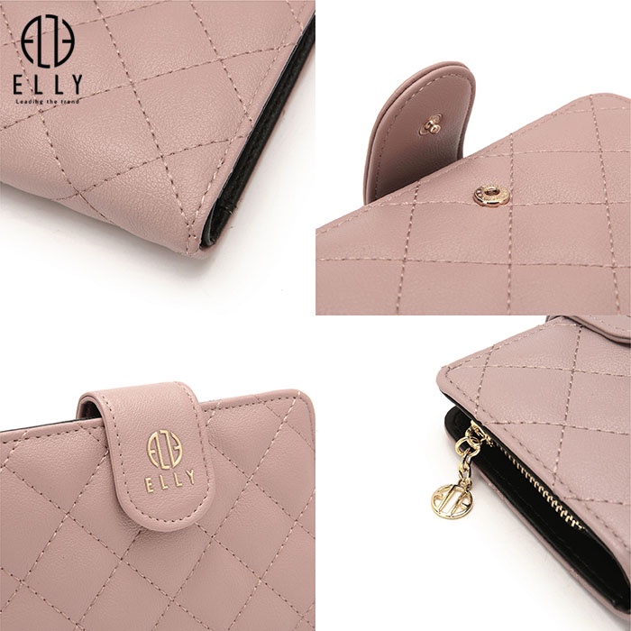 Ví nữ cầm tay thời trang cao cấp ELLY xanh , đen phong cách trẻ trung hiện đại bảo hành 3 tháng – EVH70