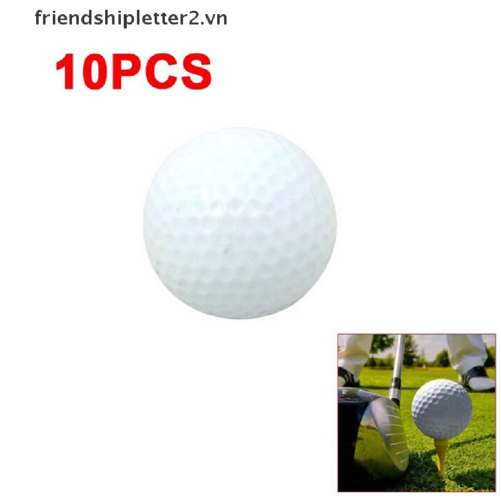 Set 10 Quả Bóng Golf Bằng Xốp PU Màu Trắng Hỗ Trợ Luyện Tập Trong Nhà / Ngoài Trời
