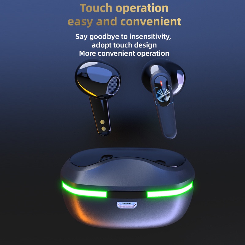 Pro60 bluetooth Earphon TWS Wireless earbuds Audifons LED Light Nois Ngừng đánh bạc đầu bộ phim chống nước tai nghe