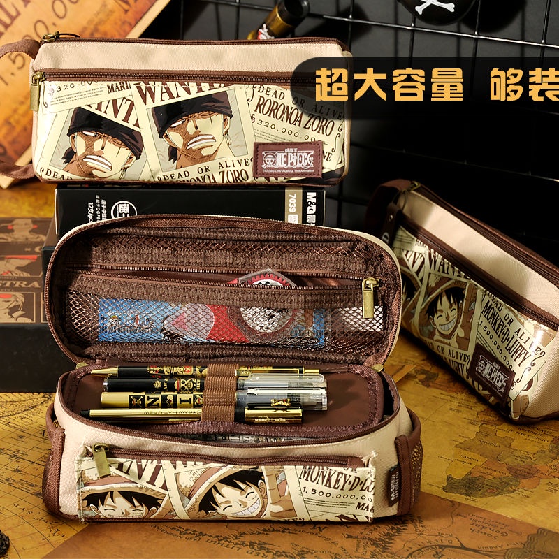 Hộp Bút In Hình Nhân Vật Luffy Trong Phim Hoạt Hình One Piece Độc Đáo Ốp