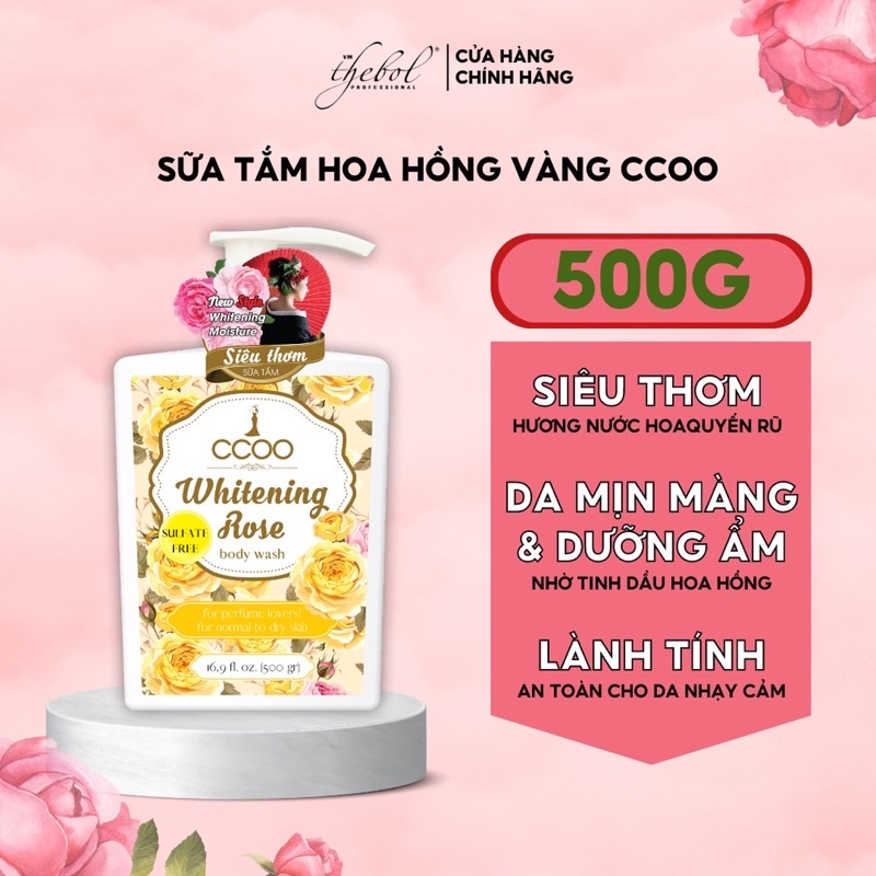 Sữa Tắm Nước Hoa Thebol CCOO Lưu Hương Thơm Lâu Trắng Sáng Da Giúp Dưỡng Ẩm Mềm Mịn An Toàn Cho Da Nhạy cảm