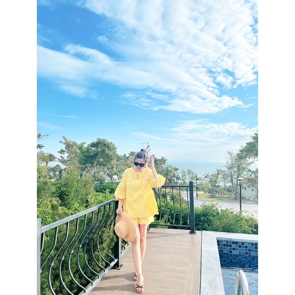 SET XÔ THÊU QUẦN SHORT - BIMI