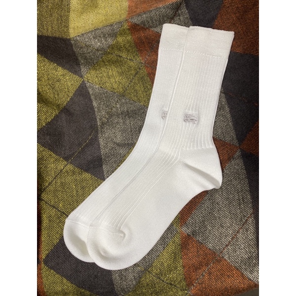Tất unisex bắp chân Burberry cotton pha lụa