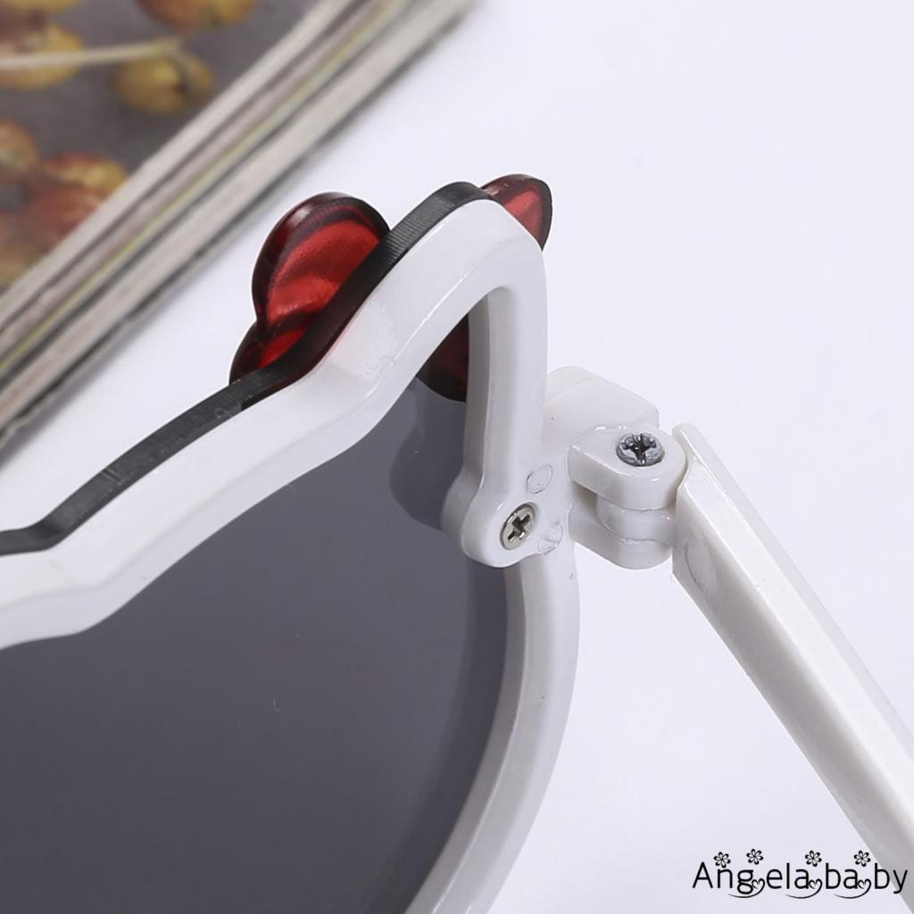 Kính Mát Hình Mèo Dễ Thương Chống Tia UV400 Cho Bé