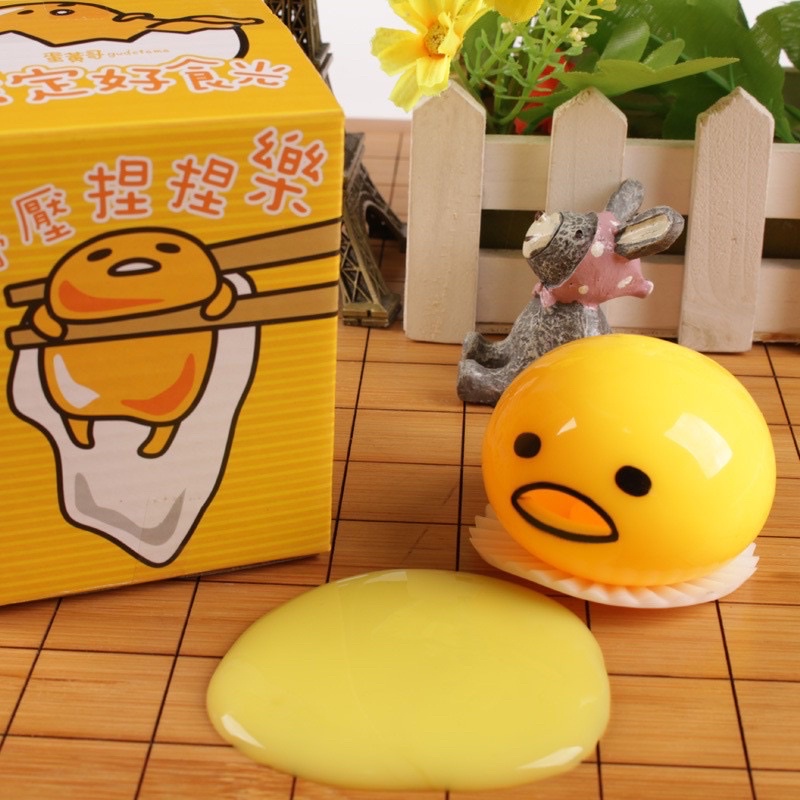 Đồ chơi Squishy mặt cười nôn quả trứng bóp xả stress