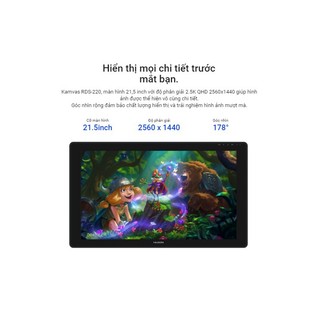 Bảng vẽ LCD Kamvas 22 (2.5K) (RDS-220)