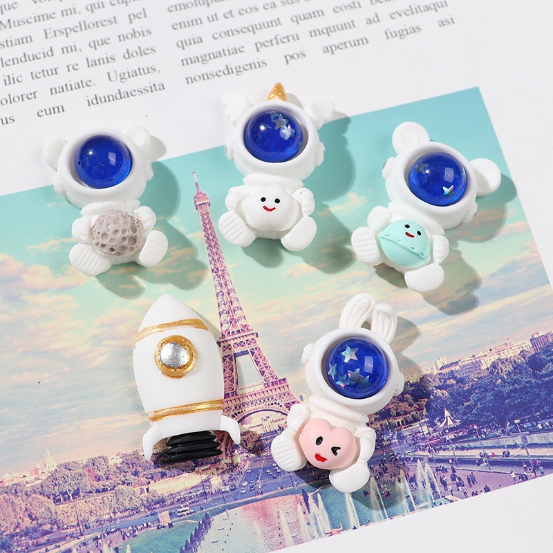 Charm Slime - Charm Phi Hành Gia Trang Trí Jibbitz, Khung Tranh, Ốp Điện Thoại